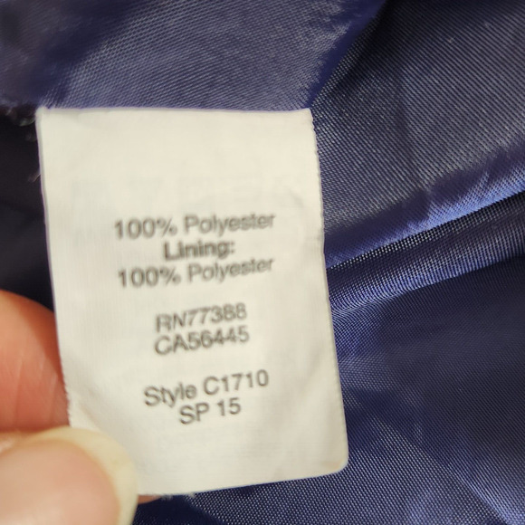 J. Crew Womens Maxi Dress Size 4 Navy Blue White Sun Spaghetti Straps Nautical - Picture 7 of 8